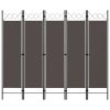 5-Panel Room Divider Anthracite 78.7"x70.9" - Anthracite