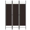 3-Panel Room Divider Brown 47.2"x70.9" - Brown