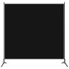 1-Panel Room Divider Black 68.9"x70.9" - Black