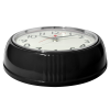 Westclox Retro Black 9.5" Analog Quartz Accurate Wall Clock with Convex Glass Lens - Westclox