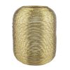 Sofia Home Medium Metal Wire Hurricane Candle Holder, Gold - Sofia Home