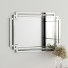 Large Wall-Mounted Silver Decorative Rectangular Wall Mirror for Home, Living Room, Bedroom, Entryway (clear HD mirror) - as Pic