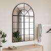 Wall Mirror Black 31.5"x47.2" Arch Iron - Black