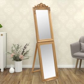 Free-Standing Mirror Gold 15.7"x63" - Gold