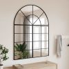 Wall Mirror Black 39.4"x51.2" Arch Iron - Black