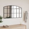 Wall Mirror Black 39.4"x23.6" Arch Iron - Black