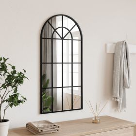 Wall Mirror Black 15.7"x31.5" Arch Iron - Black