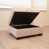 Scottsdale Beige Storage Ottoman - as Pic