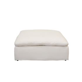 Harper Luxe Chenille Ottoman - as Pic