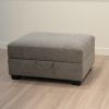 Scottsdale Grey Storage Ottoman - as Pic