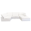 Harper Luxe Ottoman Performance White - as Pic