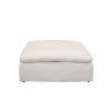 Harper Luxe Ottoman Performance White - as Pic