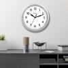 Westclox 9.75" Silver Analog QA Wall Clock with Classic Design and Hidden Storage - Westclox