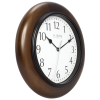 La Crosse Clock 10 In Brown Linwood Classic Analog Quartz Wood Wall Clock, 404-2625 - La Crosse Technology