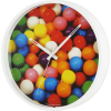 Mainstays 11.5" Round Photo Realistic Multi-Colored Gumball Analog Wall Clock with Quartz Movement - Mainstays