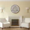 Sorbus Oversized Clock: Roman Numerals, French Paris Farmhouse Décor, 24' Round - Sorbus