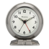 Westclox Silver Metal Analog Alarm Clock - Sleek and Elegant, with Precision Timekeepin - Westclox