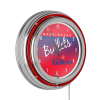 Washington Bullets Hardwood Classics NBA Chrome Neon Clock - NBA