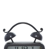 DecMode 9" Black Glass Bell Top Clock, Set of 2 - DecMode