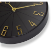 Westclox 12" Black & Gold Modern Analog QA Wall Clock - Westclox