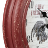 La Crosse Clock 12-inch Red Rooster Distressed Quartz Analog Wall Clock, 404-3630 - La Crosse Technology