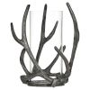 Mainstays Rustic Antler Hurricane Candle Holder, Black - Mainstays