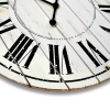 18" White Washed Wood Analog QA Wall Clock with Distressed Finish - Westclox