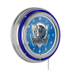 NBA Chrome Double Rung Neon Clock - City - Dallas Mavericks - ADG Source