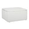 Stout Contemporary Storage Ottoman in Cream Fabric by LumiSource - as Pic