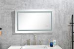 LED Bathroom Mirror 40 "x 20" with Front and Backlight, Large Dimmable Wall Mirrors with Anti-Fog, Memory, 3 Colors, LED Vanity Mirror - as Pic