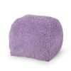 Spongy Microfiber Square Pouf, Lavender - as Pic