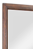 Bridgevine Home Branson Mirror, No Assembly Required, Rustic Buckeye Finish - as Pic