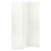 3-Panel Room Divider White 47.2"x70.9" Steel - White