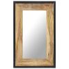 Mirror 31.5"x19.7" Solid Mango Wood - Brown