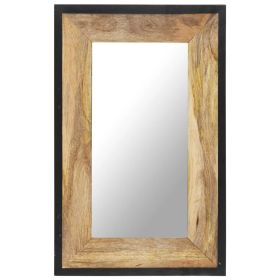 Mirror 31.5"x19.7" Solid Mango Wood - Brown