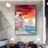 100% Hand Painted Abstract scenery Oil Painting On Canvas Wall Art Frameless Picture Decoration For Live Room Home Decor Gift - 75x150cm