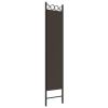 3-Panel Room Divider Brown 47.2"x78.7" Fabric - Brown