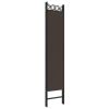 5-Panel Room Divider Brown 78.7"x78.7" Fabric - Brown