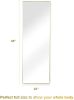 Full Length Mirror, Floor Mirror with Stand, Dressing Mirror , Bedroom Mirror with Aluminium Frame 65"x22", Gold - as Pic