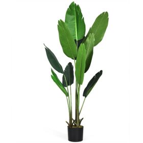 5.3 Feet Artificial Decorative Tropical Indoor-Outdoor Tree - Green