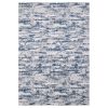 Milano Collection Nautical Navy Blue Woven Area Rug - as Pic