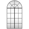 Wall Mirror Black 23.6"x43.3" Arch Iron - Black