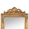 Free-Standing Mirror Gold 15.7"x63" - Gold