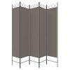 5-Panel Room Divider Anthracite 78.7"x86.6" Fabric - Anthracite