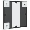 Wall Mirror Black 11.8"x11.8" Square Iron - Black