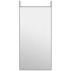 Door Mirror Black 19.7"x39.4" Glass and Aluminum - Black