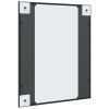 Wall Mirror Black 19.7"x23.6" Rectangle Iron - Black