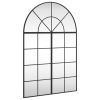 Wall Mirror Black 31.5"x47.2" Arch Iron - Black