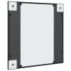 Wall Mirror Black 19.7"x19.7" Square Iron - Black