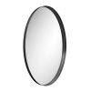 ONLY PICK UP Metal Oval Wall Mirror - Black